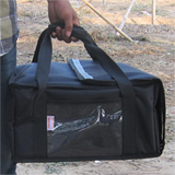 PK-29V: Durable, reliable and insulated pizza delivery bags, pizza take out bags, 15" L x 14" W x 7" H